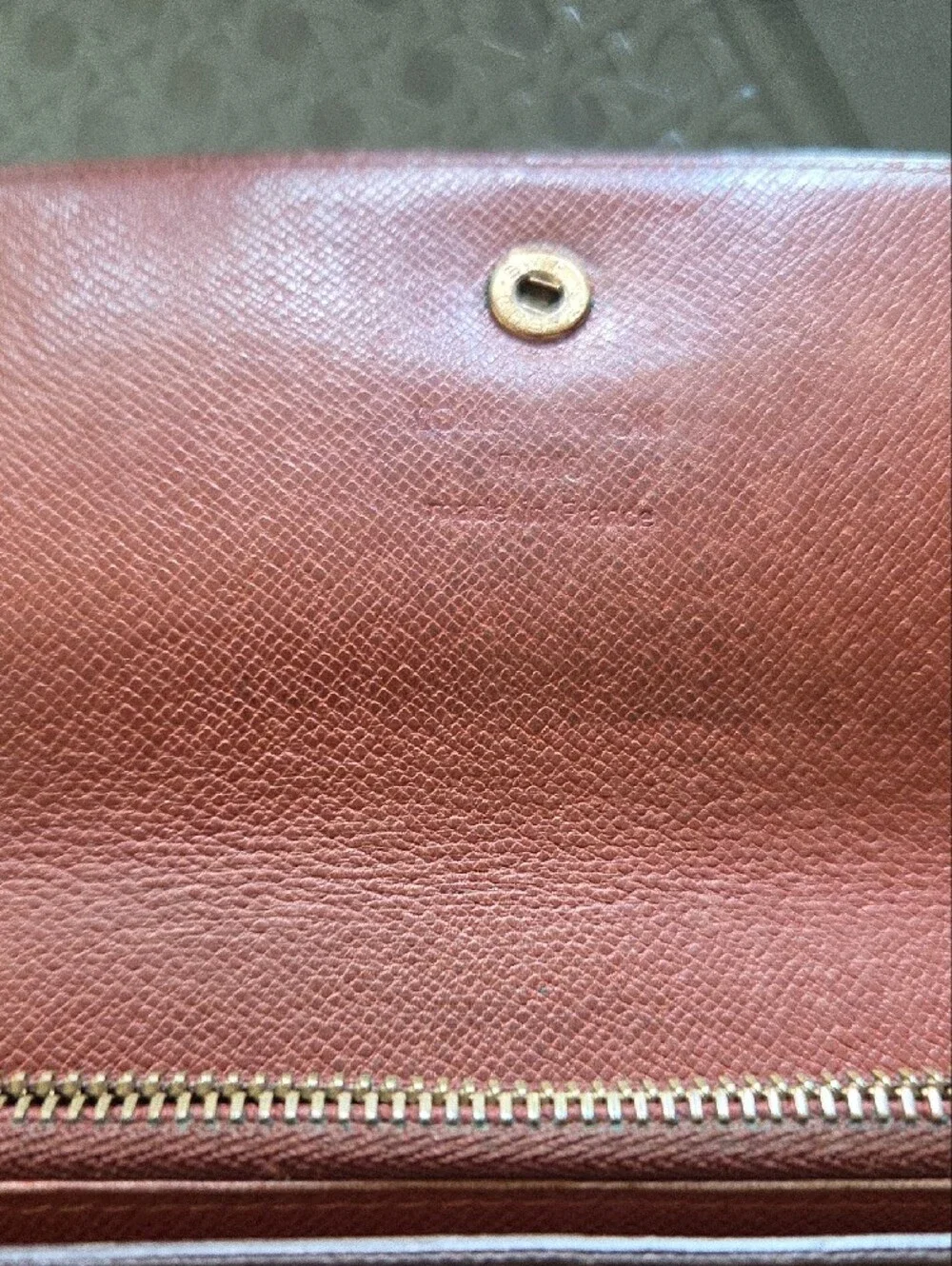 Louis Vuitton Monogram Canvas Continental Wallet - Brown and Gold
